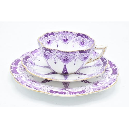 88 - Wileman and Co Foley china (pre Shelley) trio to consist of a shaped cup, saucer and side plate (3) ... 