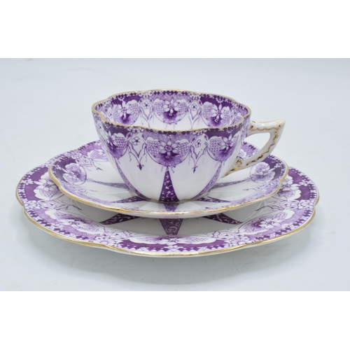88 - Wileman and Co Foley china (pre Shelley) trio to consist of a shaped cup, saucer and side plate (3) ... 