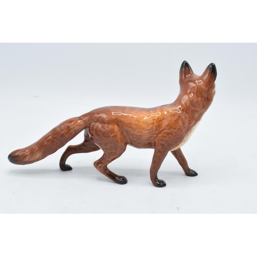 148E - Beswick large standing fox with black tail end 1016. In good condition with no obvious damage or res... 