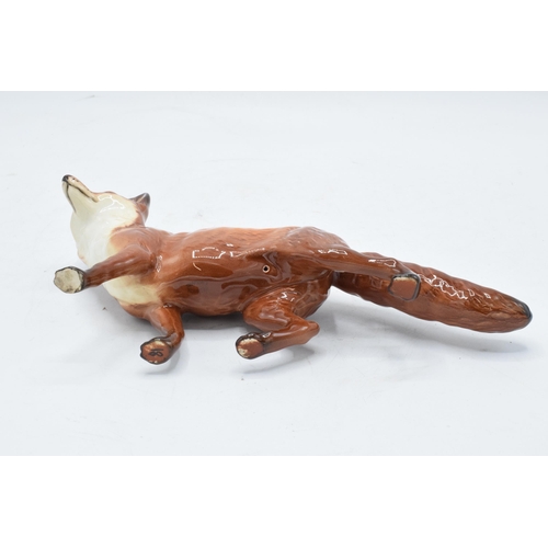 148E - Beswick large standing fox with black tail end 1016. In good condition with no obvious damage or res... 