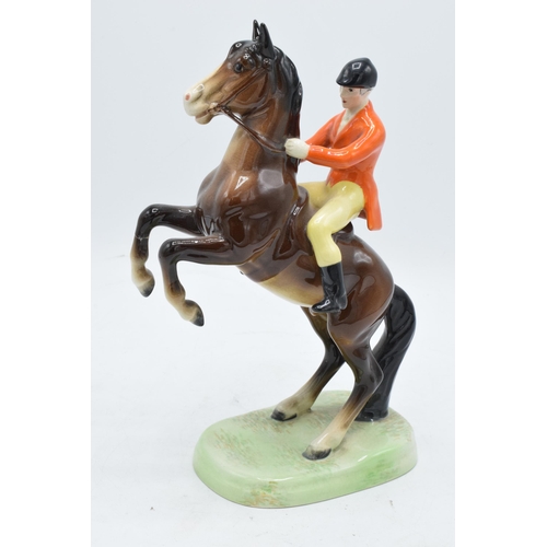148Q - Very early Beswick rearing huntsman on brown horse 868. In good condition with no obvious damage or ... 