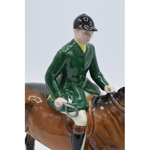 148R - Beswick huntsman on brown horse wearing a green jacket 1501. In good condition with no obvious damag... 