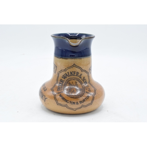 125A - Doulton Lambeth of England advertising stoneware jug 9292 'Peter Walker & Son Ltd, Warrington & Burt... 