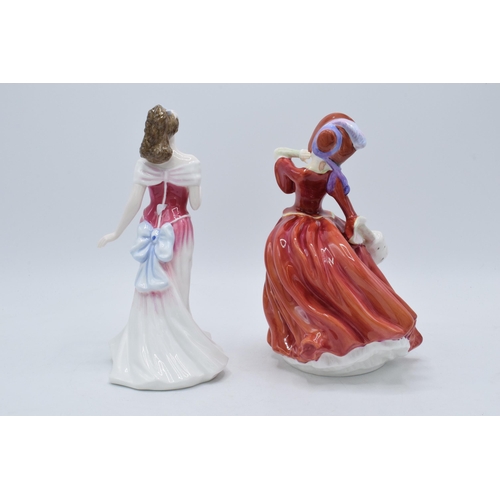 116 - A pair of Royal Doulton lady figures to include Autumn Breezes HN1934 and For You HN3863 (2).