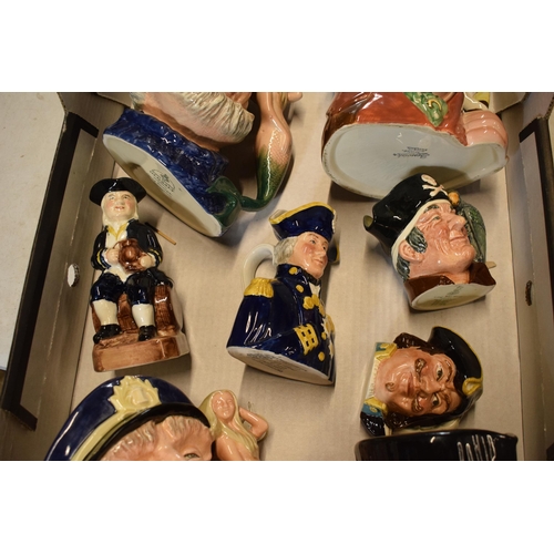 125 - A collection of Toby and character jugs to include Large Royal Doulton Old Salt D6551 x 2 (1 second)... 