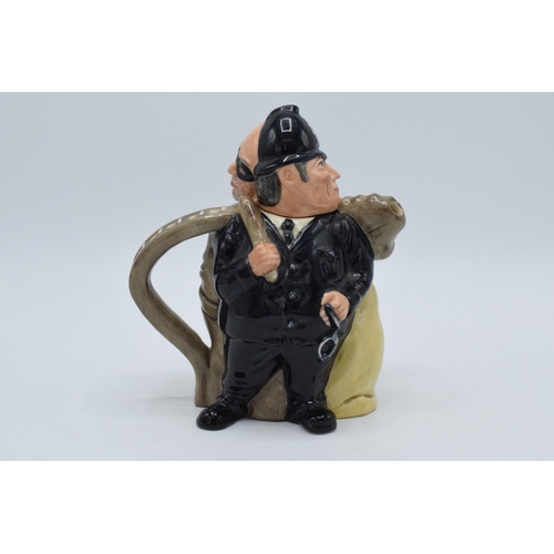 162 - Royal Doulton double sided character teapot Policeman and Felon D7174 limited edition.