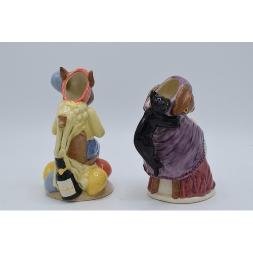 165 - A pair of Royal Doulton Bunnykins Toby jugs to include Partytime D7160 and Fortune Teller D7157 (2),... 