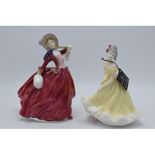 170 - A pair Royal Doulton lady figures to include Autumn Breezes HN1934 and Pretty Ladies figure Ninette ... 