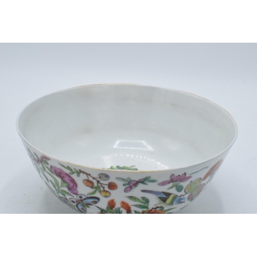 67 - A late 19th / early 20th century Chinese bowl with animals amongst foliage with floral decoration to... 