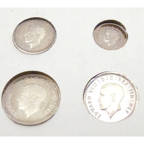 C 2016 King Edward VIII 1936 Maundy Pattern Set coins that never were 