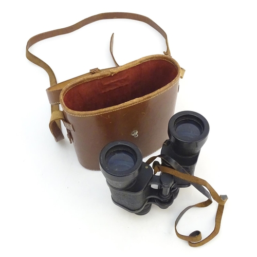 27 - A cased pair of Barr & Stroud 'CF.43' 10x field glasses / binoculars, 6
