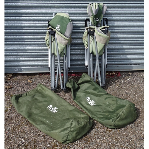 35 - Two Royal folding camping chairs with bags. (2)