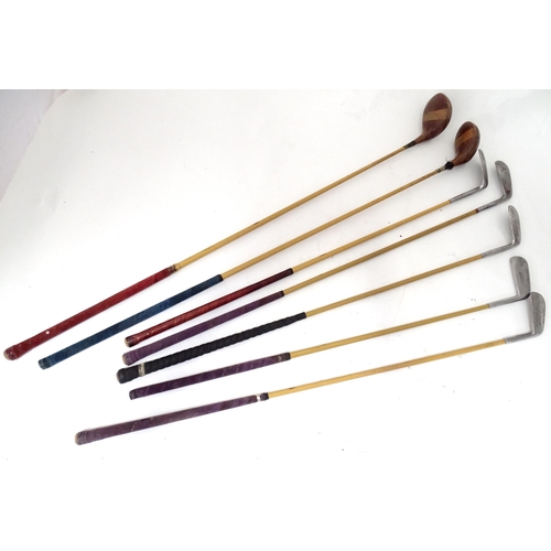 36 - A quantity of mid 20thC golf clubs