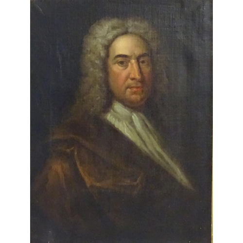 1420 - Manner of Jonathan Richardson (1667-1745), 19th century, Oil on canvas, A portrait of a noble gentle... 