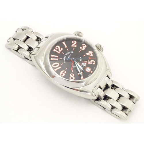 770 - Franck Muller : A gentleman's 2000 Big Ben bracelet watch with a stainless steel case, numbered 269.... 