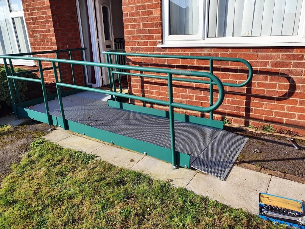 A disabled access wheelchair ramp. (233cm x 100cm & 183cm x 122cm)