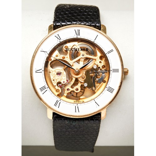 bucherer skeleton watch
