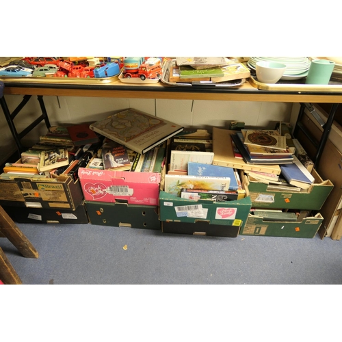 29 - Eight boxes of mid-20th Century and later books including Boutsford, Folio Society etc