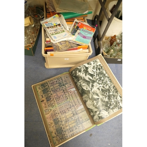 4 - Mixed family scrapbook albums, football programmes and Parts IV and IV of the History of King John's... 