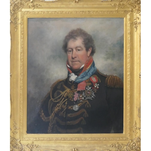 543 - Follower of Sir Martin Archer Shee (1769-1850), Portrait of a nobleman and a veteran of the Battle o... 