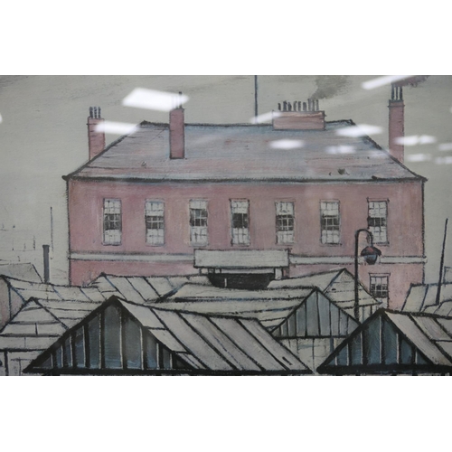 479 - Laurence Stephen Lowry (1887-1976), Level crossing, offset lithograph, signed in pencil, 48cm x 57cm