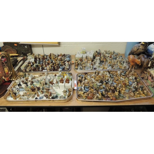 48 - Large quantity of Wade Whimsical figures, some boxed (4 trays)