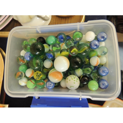 69 - Small box of mixed marbles