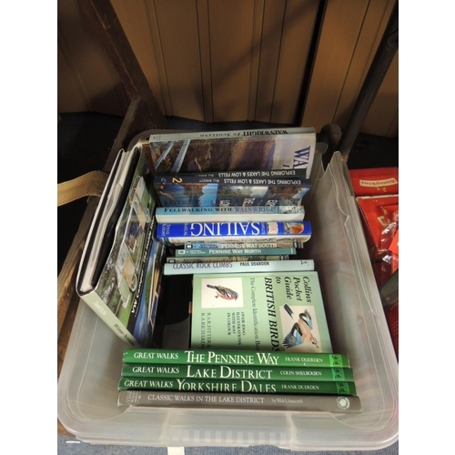 57 - Small quantity of books on Pennine walks, sailing, pocket guides to British birds and VW Campervan m... 
