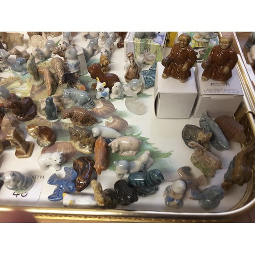 48 - Large quantity of Wade Whimsical figures, some boxed (4 trays)