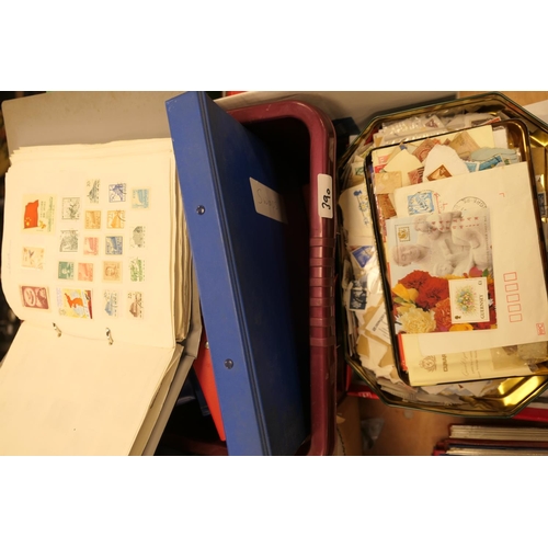 390 - Childhood stamp collection, principally 20th Century world stamps contained within 15 albums and inc... 