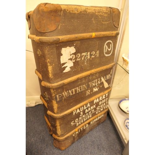 410 - Royal Engineer Edward Watkin Williams' steamer trunk (see lots 217 and 234)
