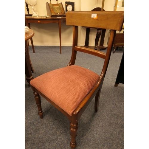 423 - Set of eight Victorian mahogany bar back dining chairs