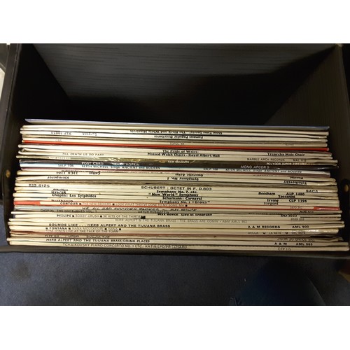 4 - Quantity of LP records, classical and middle-of-the-road; also a small number of 78rpm records, reel... 