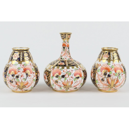 29 - Royal Crown Derby imari bottle vase, circa 1913, pattern 6299, Persian shape, printed marks, height ... 