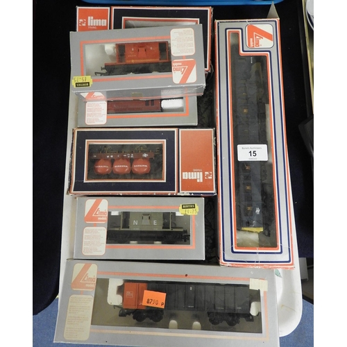 15 - Lima 00 gauge rolling stock, boxed, including a passenger coach (7)