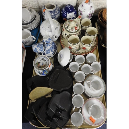 16 - Haviland Limoges demi tasse cups and saucers, other decorative ceramics