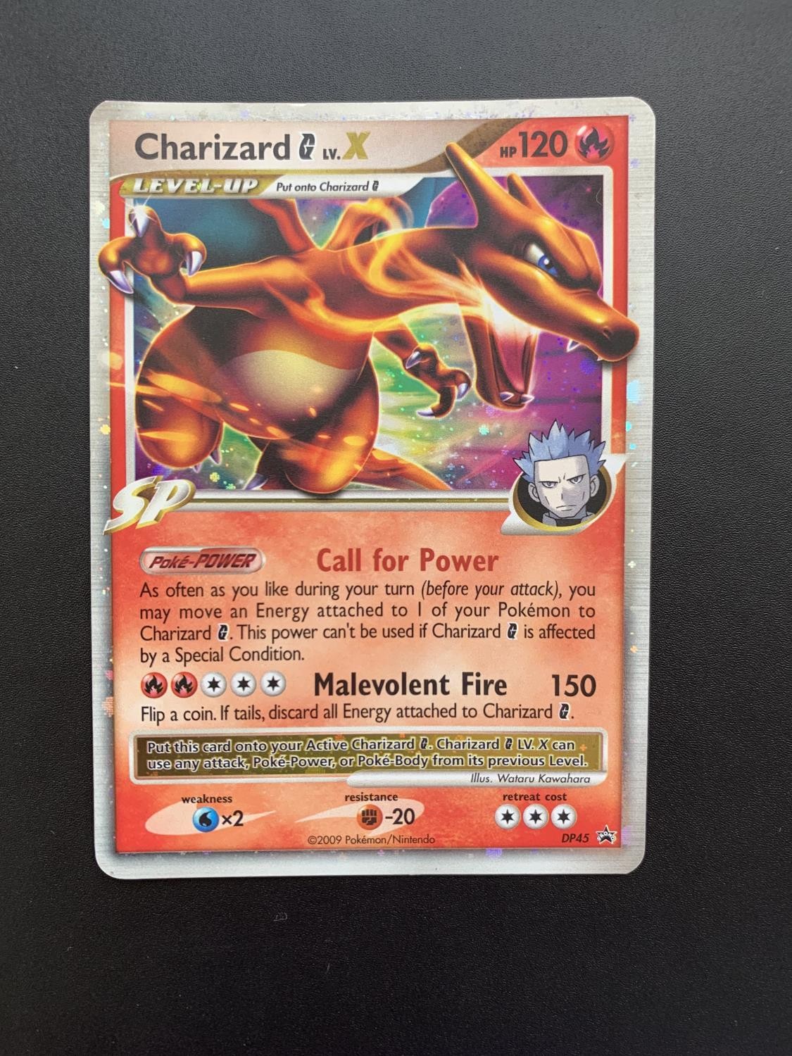 A Pokemon Diamond & Pearl Charizard Lv. X DP45 Rare Holo Card