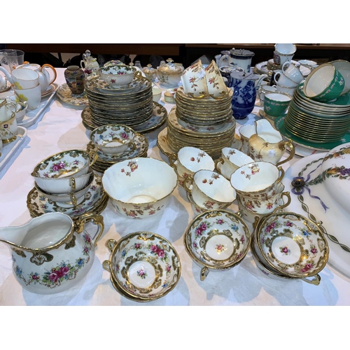 172 - Two Victorian floral and gilt part tea services