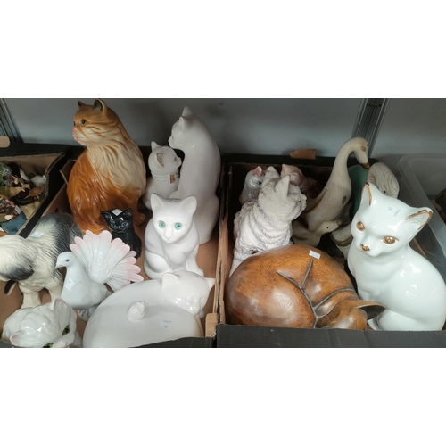 24 - A large selection of animal figures; etc.