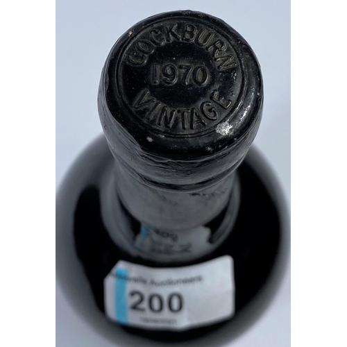 200 - A 1970's bottle of Cockburn's vintage port, label and seal in good condition, high in the neck
