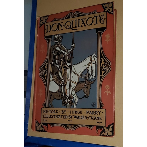 50a - Don Quixote of the Mancha Retold by Judge Parry, illustrated by Walter Crane, published by Blackie &... 