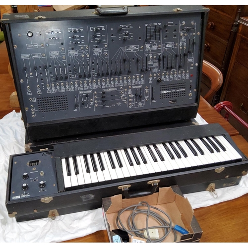 316 - An ARP synthesizer, c. 1970's,comprising a Model 2600 synthesizer Serial No 26552 and keyboard Model... 