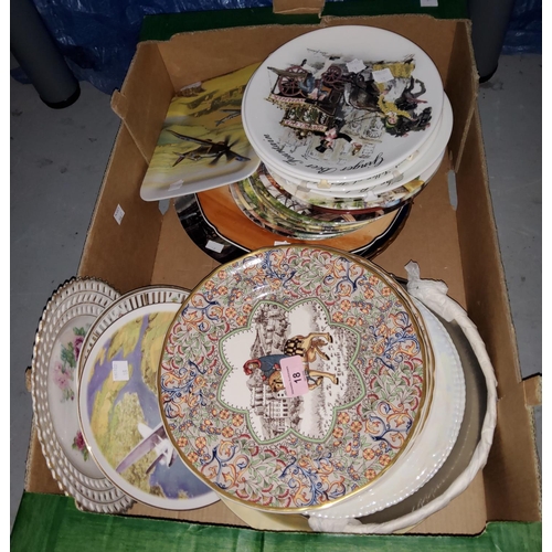 18 - A selection of decorative and collectors plates including: Masons 