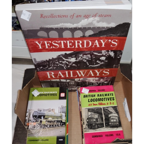 22 - Six railway prints; 5 railway books