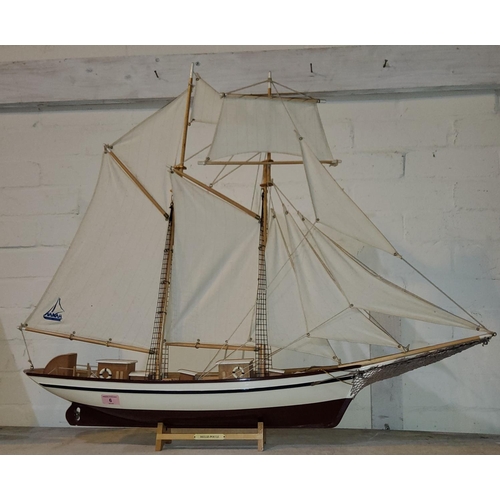 6 - A detailed model of a tall ship by Hanah Marina Gallery, 65cm with Belle-Ponte tag