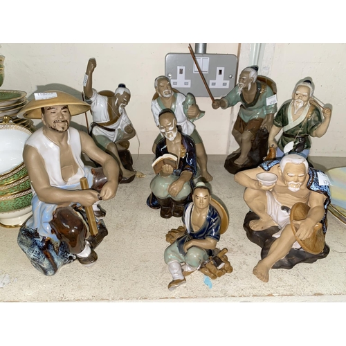 473A - A selection of Chinese ceramic fishermen.