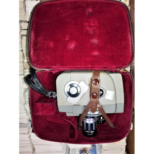 11 - A 1950's cine camera, Sekonic Elmatic 8, in leather case  NO BIDS SOLD WITH NEXT LOT