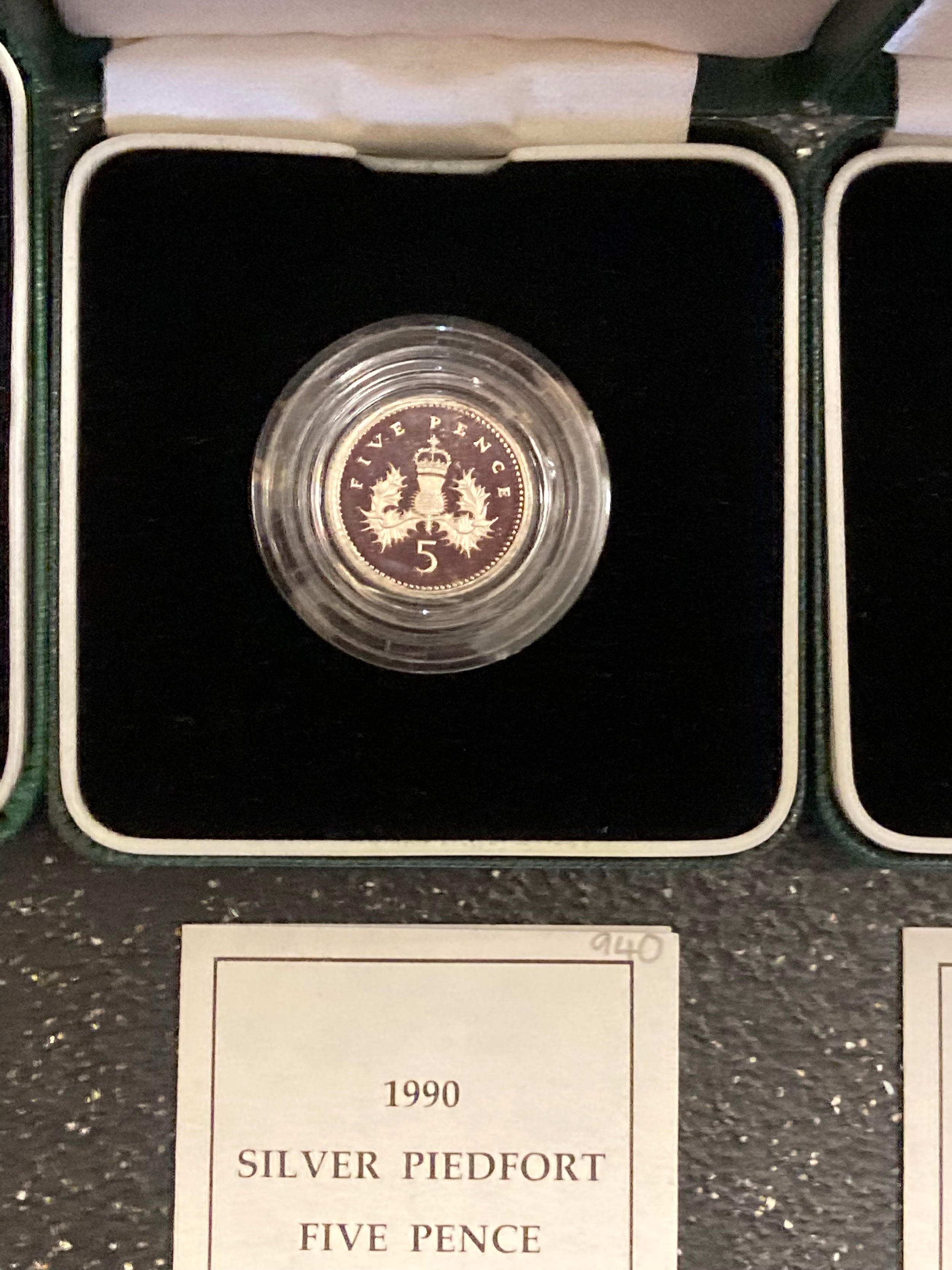 3 x Royal Mint Silver Proof Piedfort Low Denomination Coins Boxed With COA