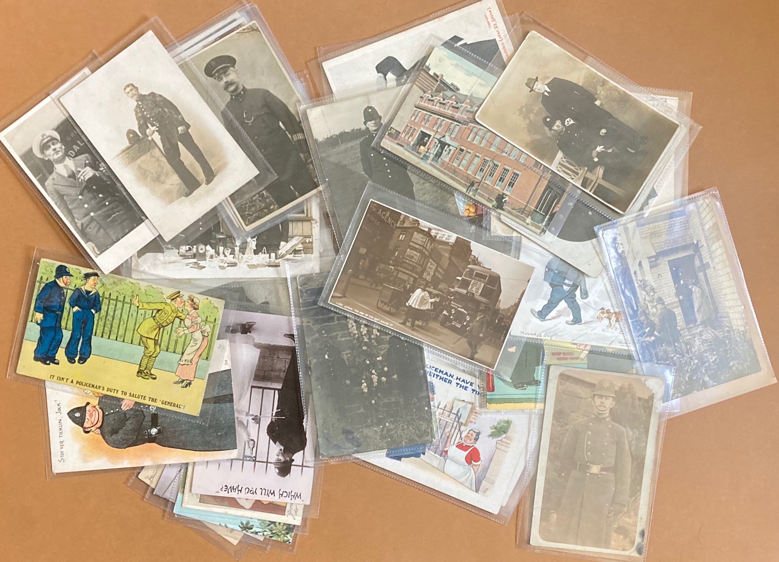 Postcards Collection Of Police Postcards Stations Portraits And