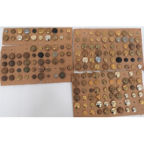 42 - Good Selection of Corps Buttonsincluding gilt Reconnaissance Corps ... Brass, KC Army Cyclist Corps... 